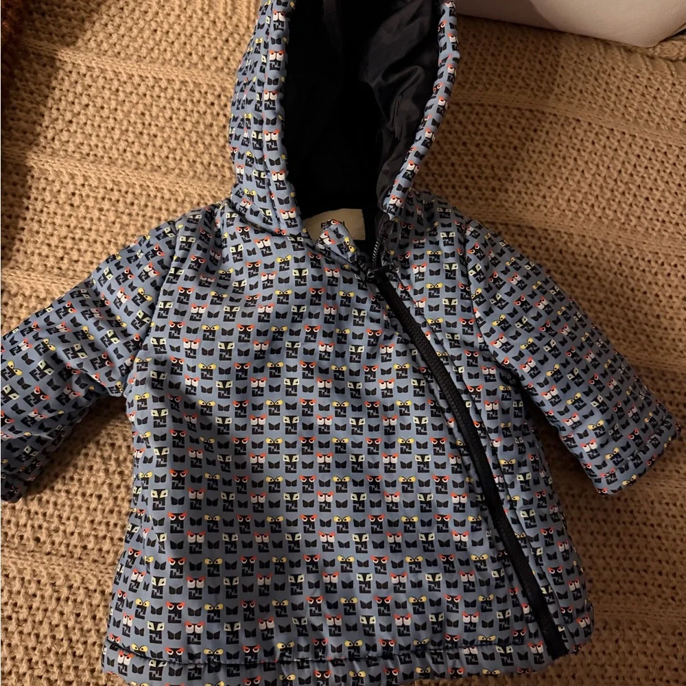 RARE! Fendi monster Kids Multicolor Patterned Puffer Jacket. Like new! 0-3M.